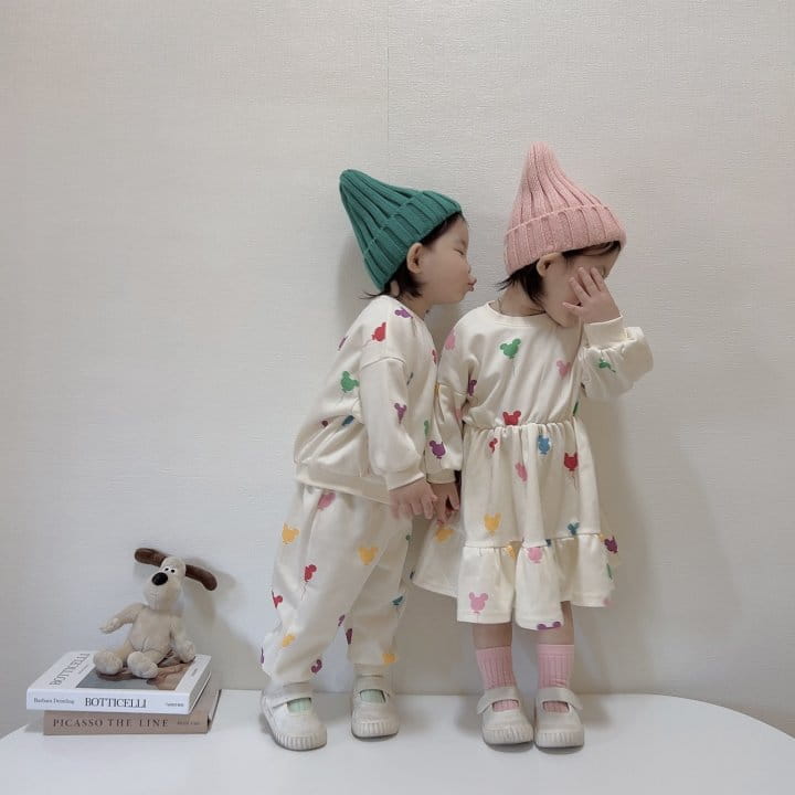 Moran - Korean Children Fashion - #minifashionista - Balloon M Top Bottom Set - 11