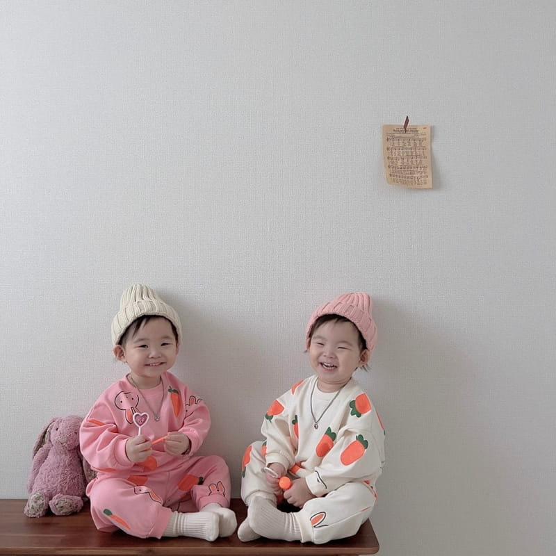 Moran - Korean Children Fashion - #stylishchildhood - Carrot Top Bottom Set - 2