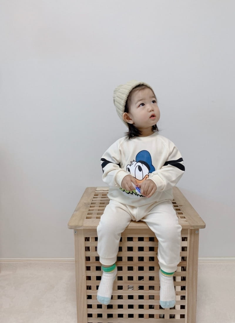 Moran - Korean Children Fashion - #todddlerfashion - Lime Top Bottom Set - 3