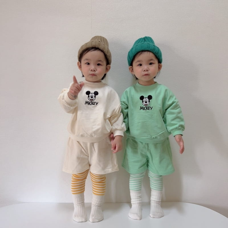 Moran - Korean Children Fashion - #todddlerfashion - Embrodiery M Top Bottom Set - 11