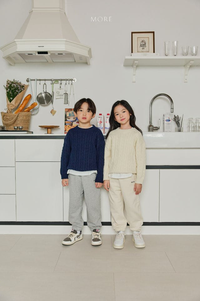 More - Korean Children Fashion - #childrensboutique - Cable Knit Tee - 2
