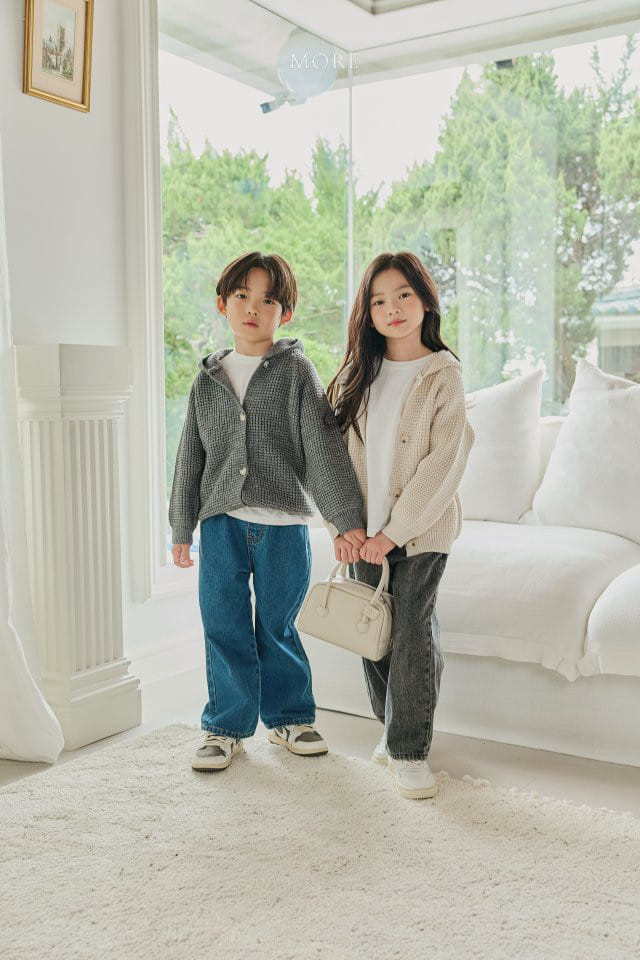 More - Korean Children Fashion - #designkidswear - Waffle Hoody Cardigan - 12