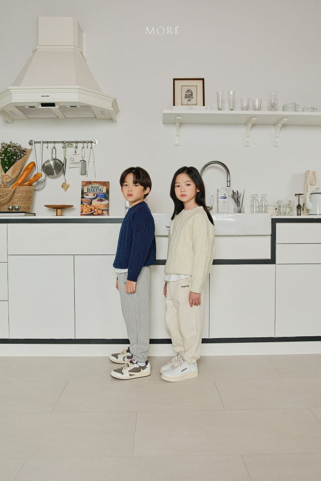 More - Korean Children Fashion - #kidzfashiontrend - Cable Knit Tee - 8