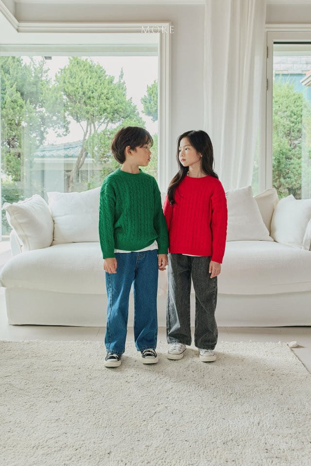 More - Korean Children Fashion - #littlefashionista - Cable Knit Tee - 10