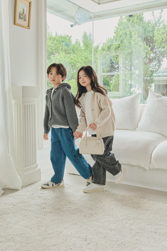 More - Korean Children Fashion - #littlefashionista - Waffle Hoody Cardigan - 3