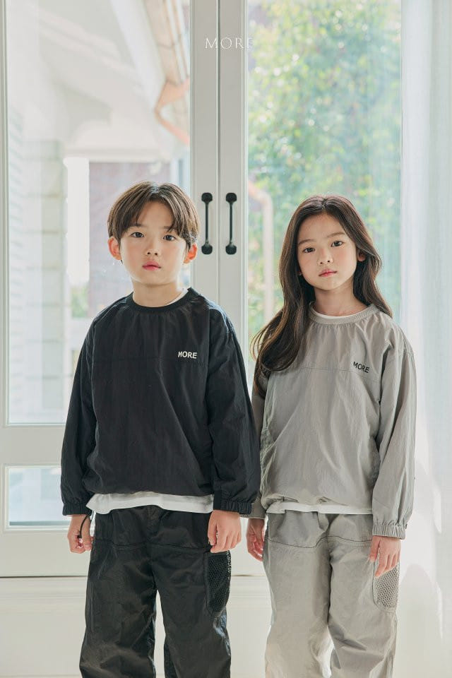 More - Korean Children Fashion - #todddlerfashion - More Woven Sweatshirt