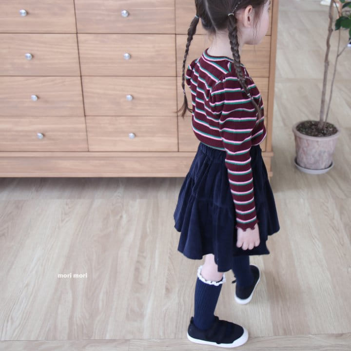 Mori Mori - Korean Children Fashion - #kidsstore - Rib Cancan Skirt - 11