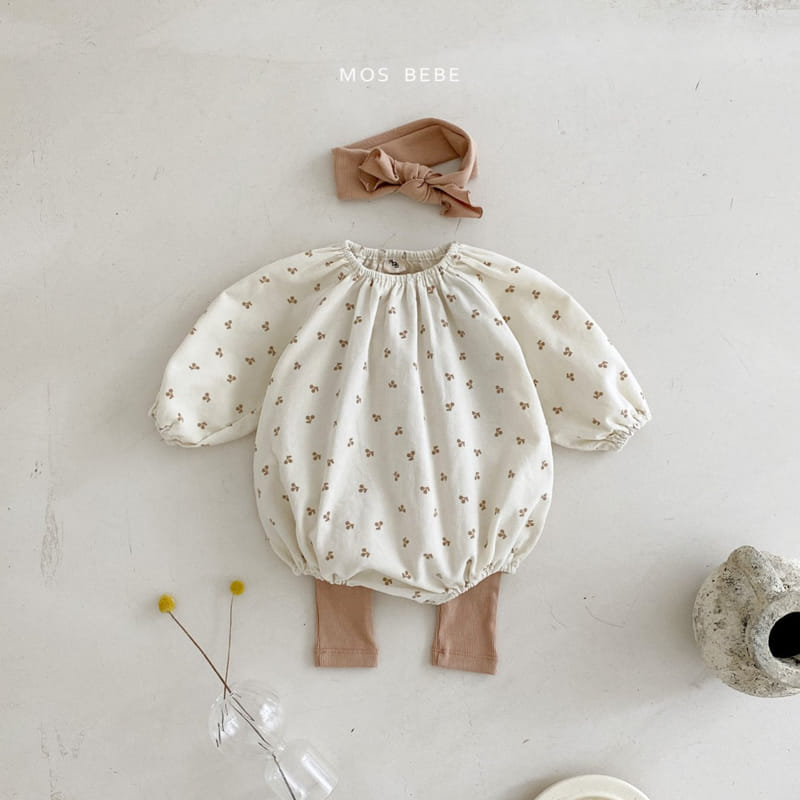 Mos Bebe - Korean Baby Fashion - #babyboutique - Cookie Ribbon Bodysuit