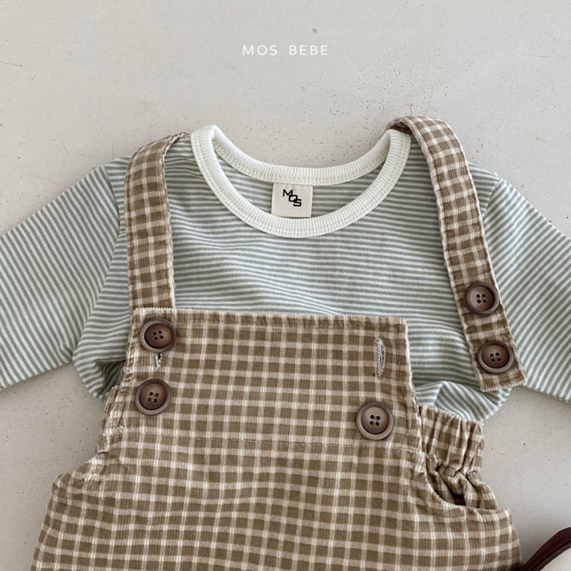 Mos Bebe - Korean Baby Fashion - #babyboutique - Laban Check Bodysuit - 3