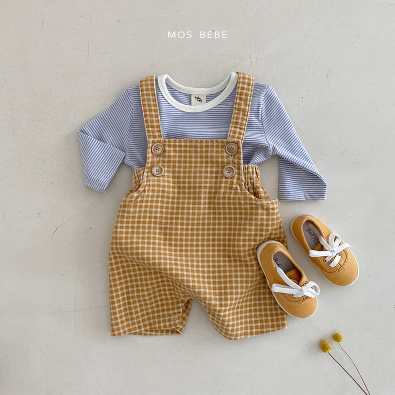 Mos Bebe - Korean Baby Fashion - #babyboutique - Laban Check Bodysuit - 4