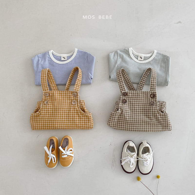 Mos Bebe - Korean Baby Fashion - #babyboutiqueclothing - Laban Check Bodysuit - 5