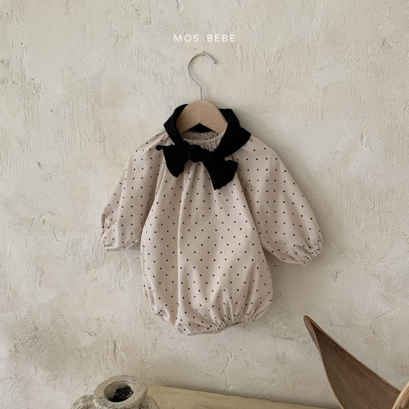 Mos Bebe - Korean Baby Fashion - #babygirlfashion - Cookie Ribbon Bodysuit - 6
