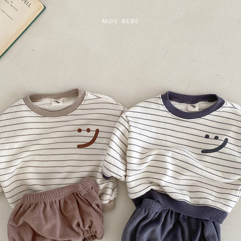 Mos Bebe - Korean Baby Fashion - #babywear - Smile Top Bottom Set - 6