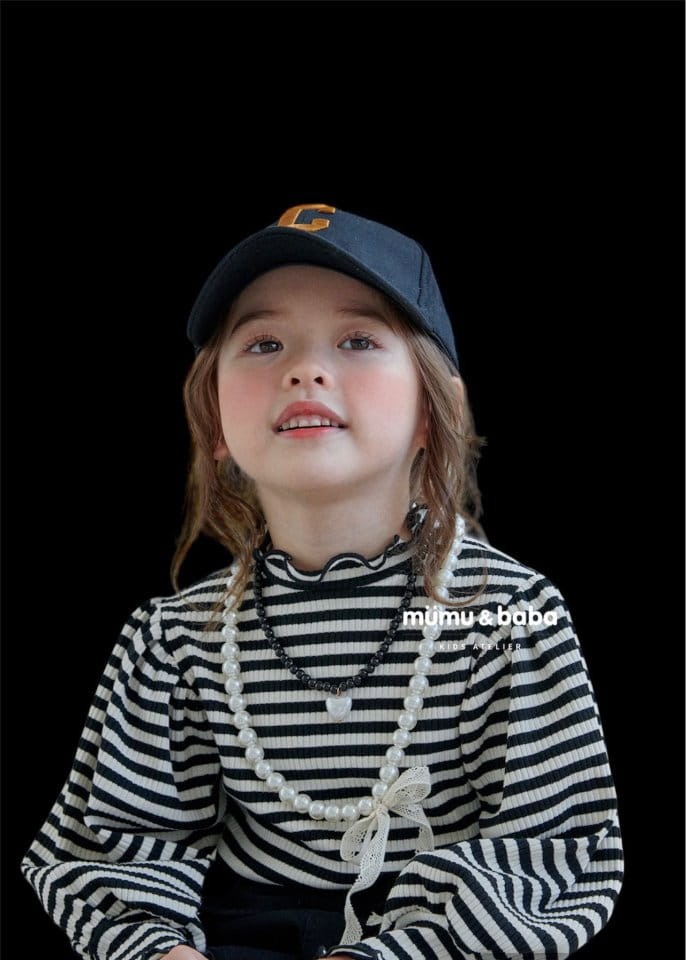 Mumunbaba - Korean Children Fashion - #childofig - Puff Stripes Tee - 2