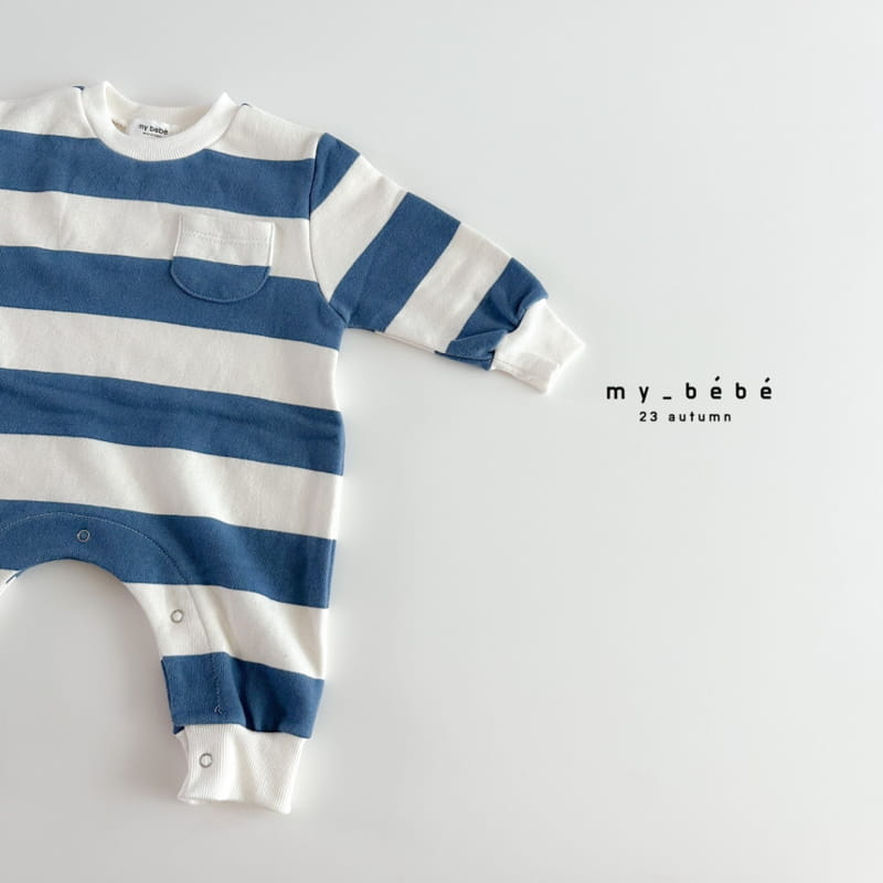 My Bebe - Korean Baby Fashion - #babyboutique - Fall Stripes Bodysuit - 6