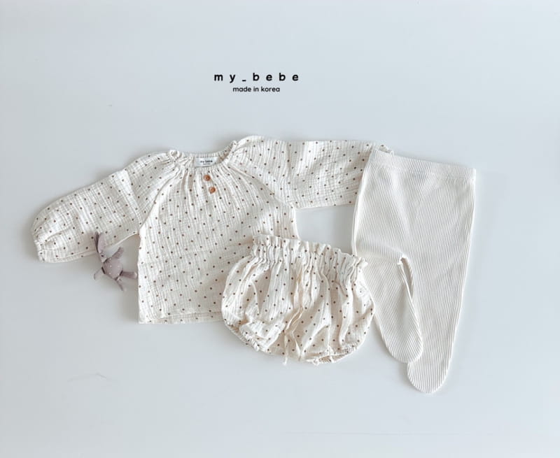 My Bebe - Korean Baby Fashion - #babyboutique - Fall Bloomer Top Bottom Set - 5