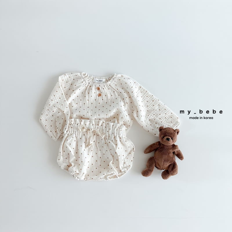 My Bebe - Korean Baby Fashion - #babyboutiqueclothing - Fall Bloomer Top Bottom Set - 6