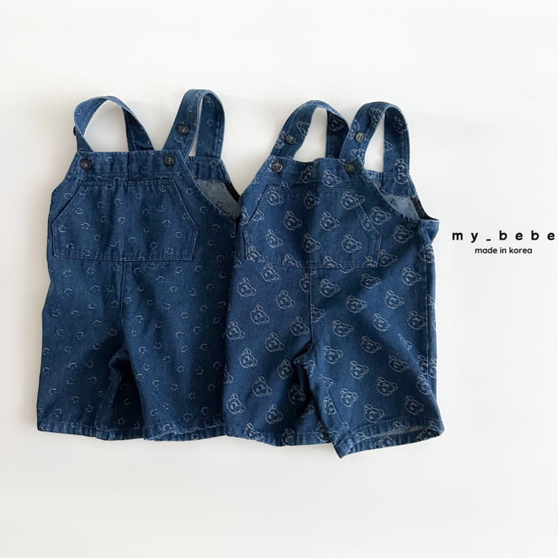 My Bebe - Korean Baby Fashion - #babyboutiqueclothing - Smile Dungarees Pants