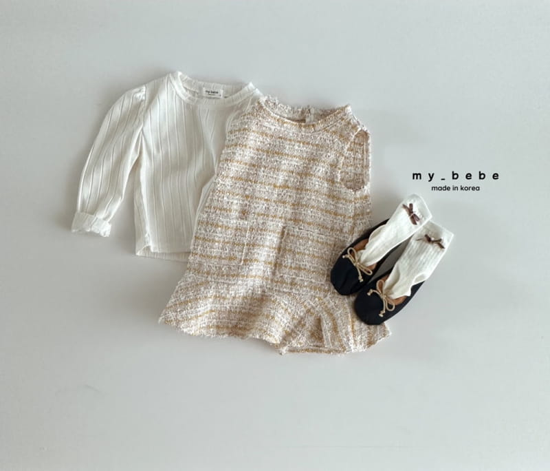 My Bebe - Korean Baby Fashion - #babyclothing - Twid One-piece - 11