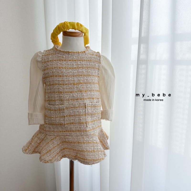 My Bebe - Korean Baby Fashion - #babyfashion - Twid One-piece - 12