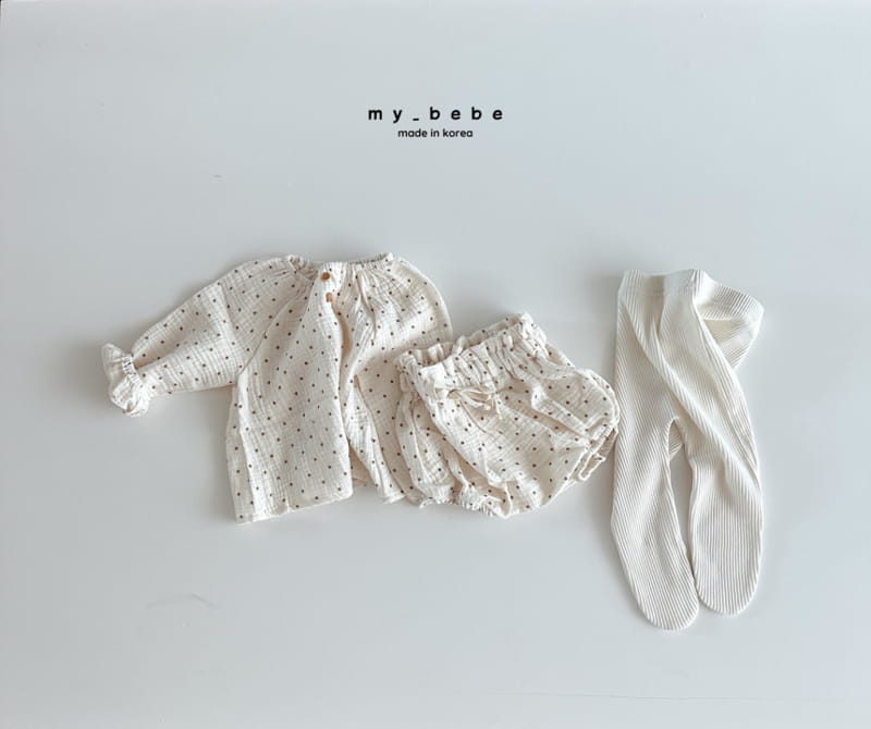 My Bebe - Korean Baby Fashion - #babyfever - Fall Bloomer Top Bottom Set - 9