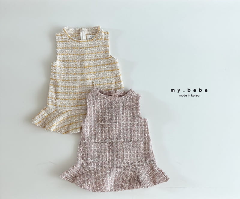 My Bebe - Korean Baby Fashion - #babyoutfit - Twid One-piece - 3