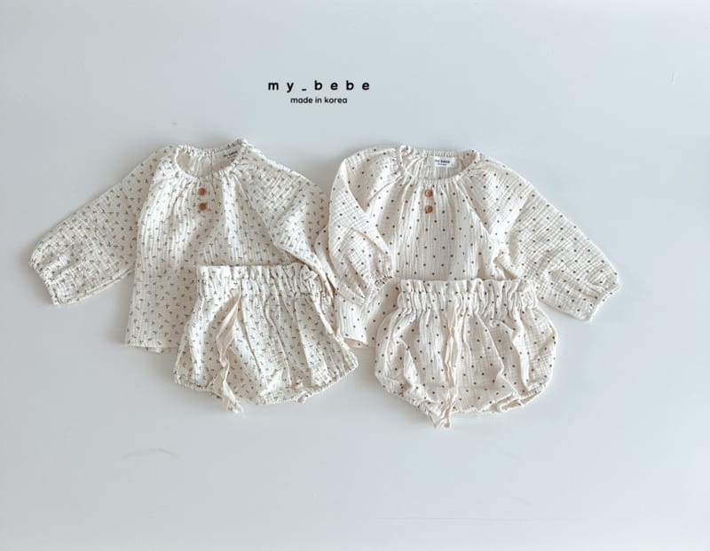 My Bebe - Korean Baby Fashion - #babywear - Fall Bloomer Top Bottom Set
