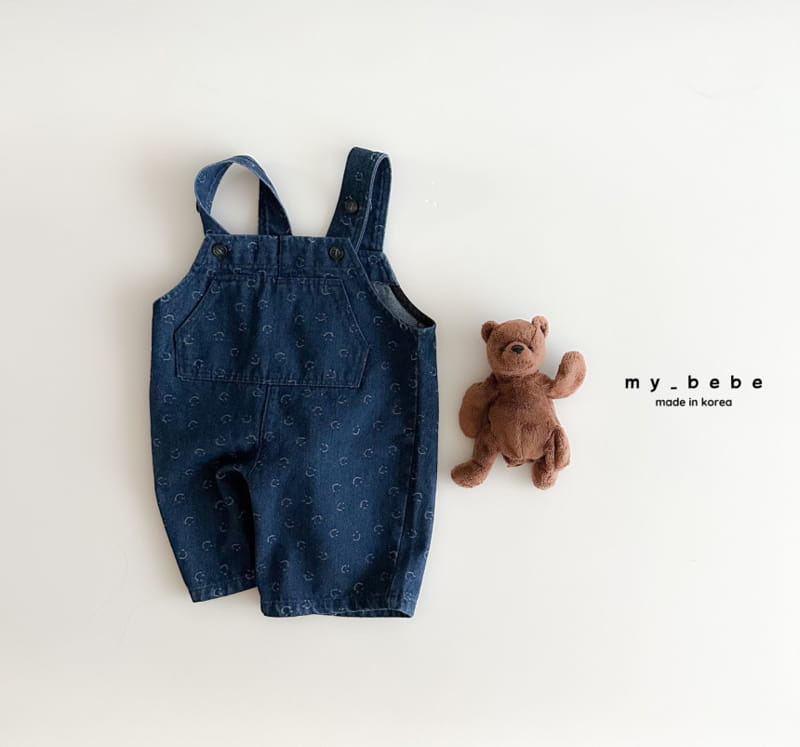 My Bebe - Korean Baby Fashion - #babywear - Smile Dungarees Pants - 11