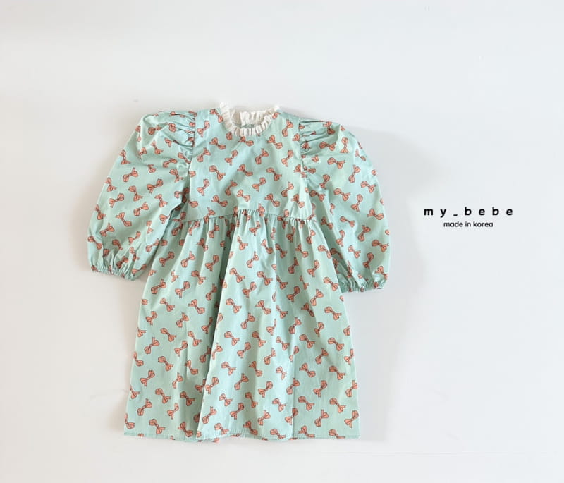 My Bebe - Korean Baby Fashion - #babywear - Paint Lace One-piece - 9