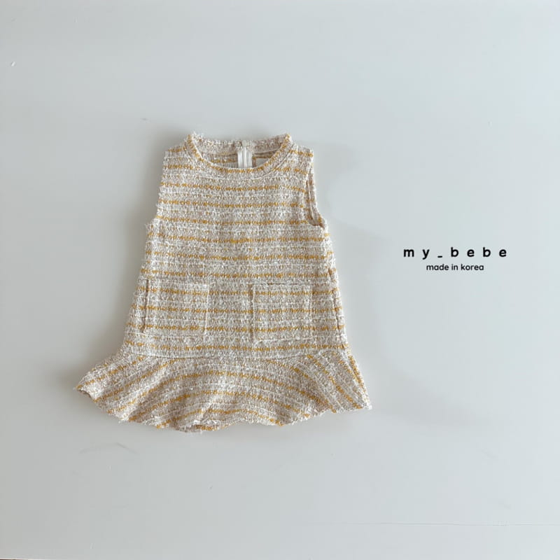 My Bebe - Korean Baby Fashion - #onlinebabyshop - Twid One-piece - 7