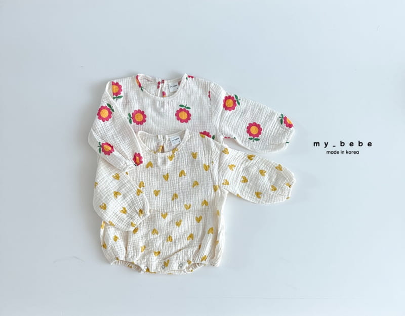 My Bebe - Korean Baby Fashion - #smilingbaby - Fall Bodysuit - 3