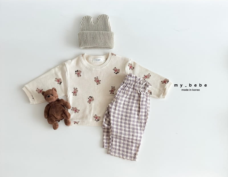 My Bebe - Korean Children Fashion - #childofig - Waffle Sweatshirt - 12