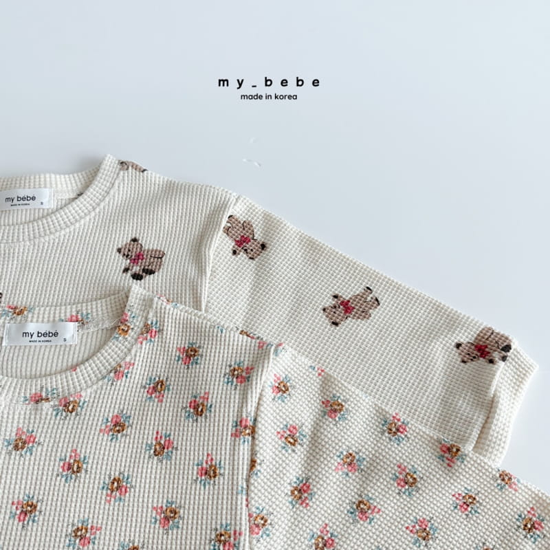 My Bebe - Korean Children Fashion - #minifashionista - Waffle Sweatshirt - 7