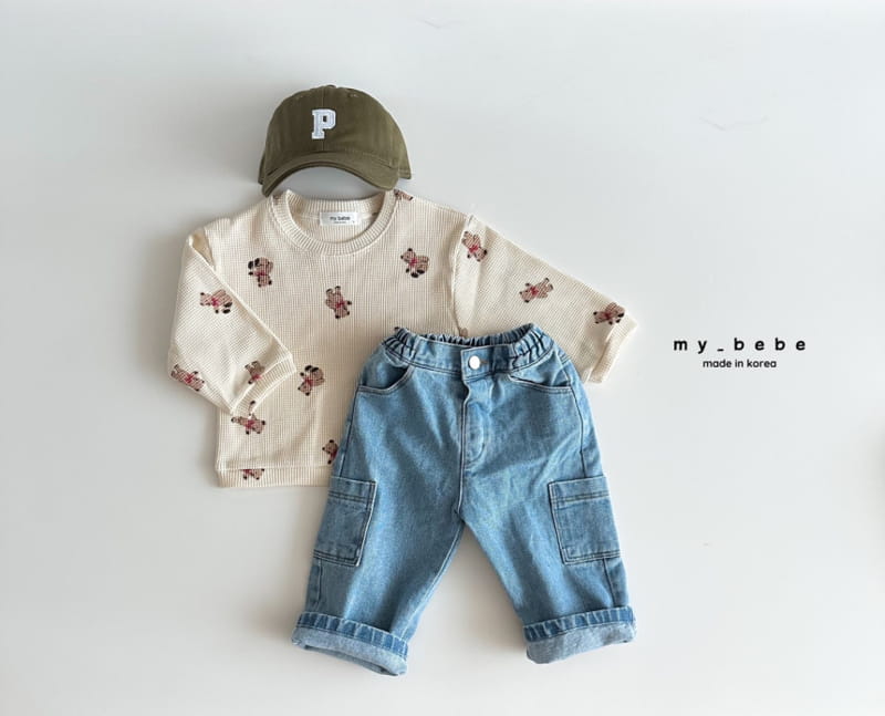 My Bebe - Korean Children Fashion - #toddlerclothing - Waffle Sweatshirt - 10