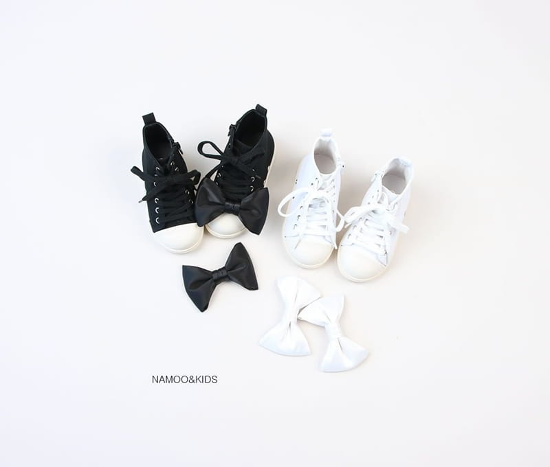 Namoo & Kids - Korean Children Fashion - #kidzfashiontrend - Ribbon High Top Sneakers - 7