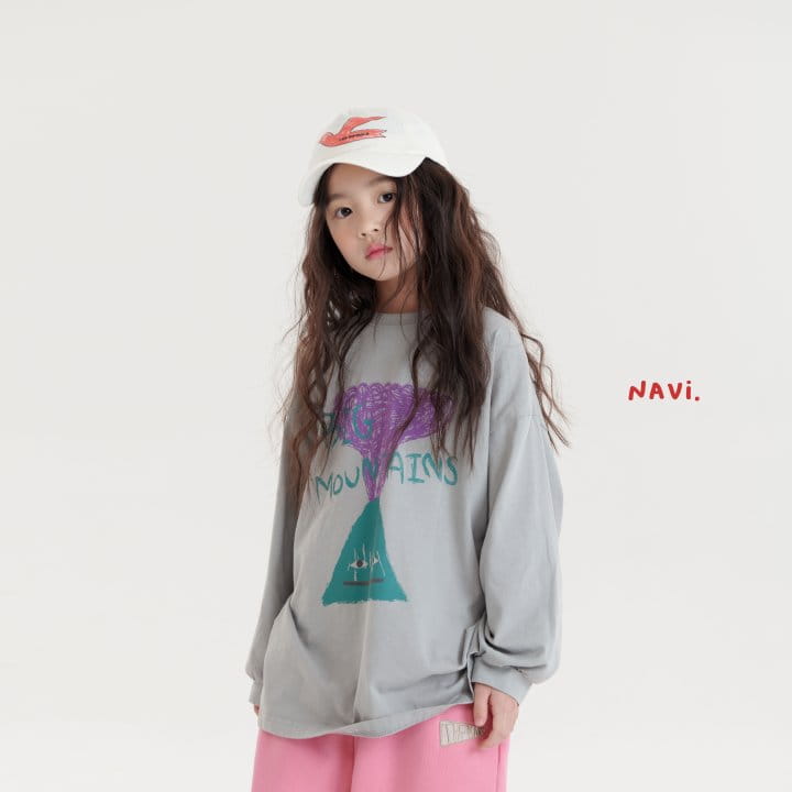 Navi - Korean Children Fashion - #magicofchildhood - Mountain Long Tee - 4