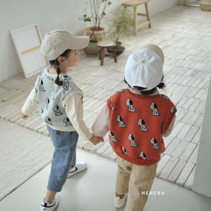 Neneru - Korean Baby Fashion - #babyboutique - Dalmasian Knit Vest Bebe - 5