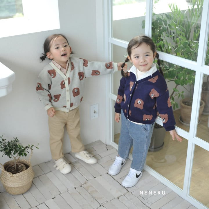 Neneru - Korean Baby Fashion - #babyboutiqueclothing - Baby Bear Cardigan Bebe - 7