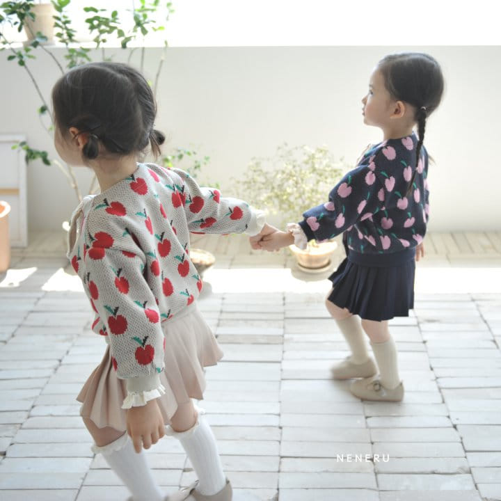 Neneru - Korean Baby Fashion - #babyfashion - Apple Knit Carigan Bebe - 7
