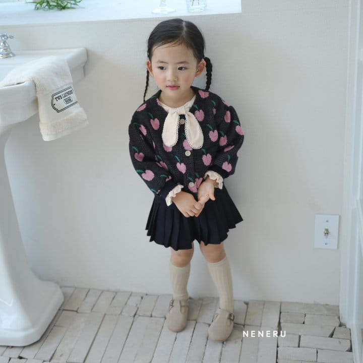 Neneru - Korean Baby Fashion - #babyfever - Apple Knit Carigan Bebe - 8