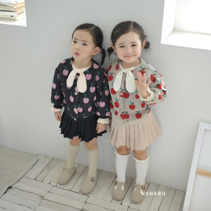 Neneru - Korean Baby Fashion - #babyoninstagram - Apple Knit Carigan Bebe - 11