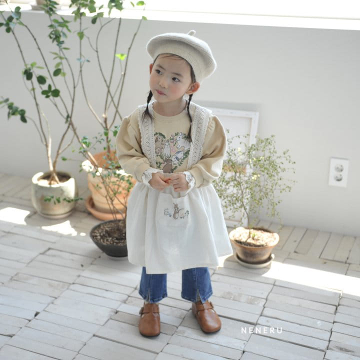 Neneru - Korean Baby Fashion - #babyoninstagram - Rabbit Apron - 4