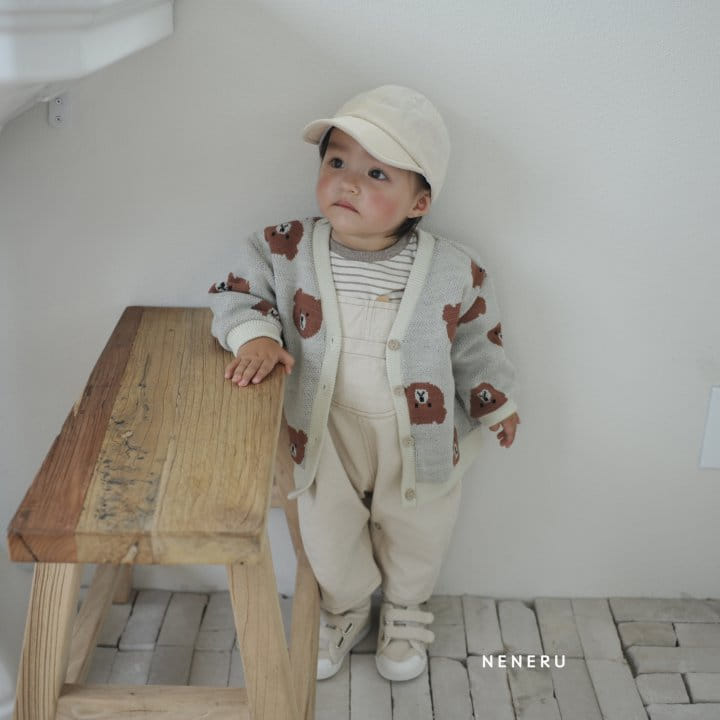 Neneru - Korean Baby Fashion - #babyoutfit - Baby Bear Cardigan Bebe