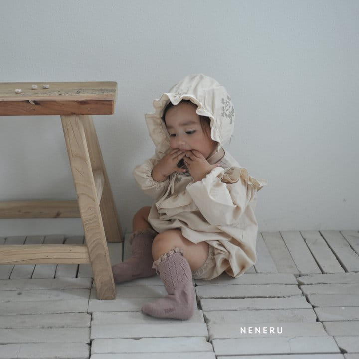 Neneru - Korean Baby Fashion - #onlinebabyboutique - Bebe Olivia Bloomer Set - 12