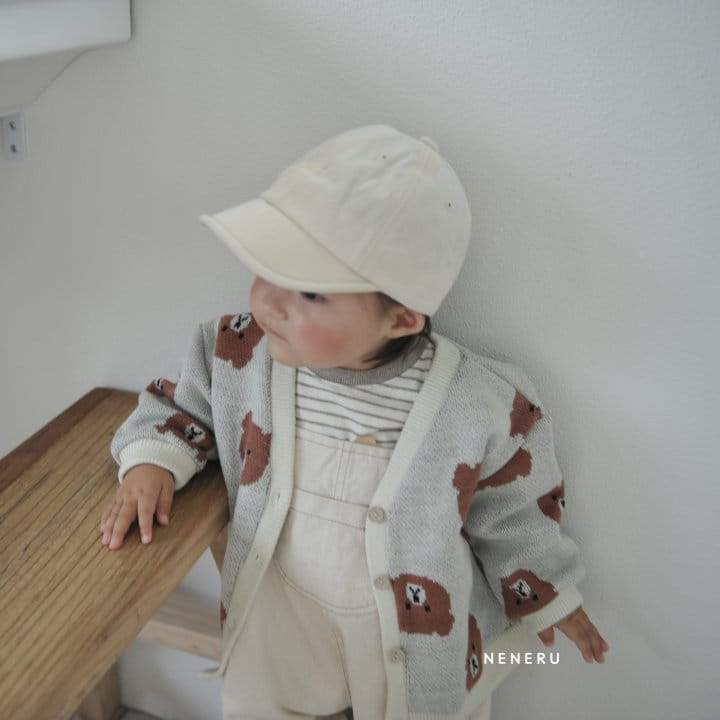 Neneru - Korean Baby Fashion - #onlinebabyboutique - Baby Bear Cardigan Bebe - 4