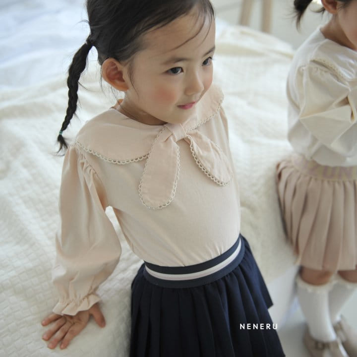Neneru - Korean Baby Fashion - #onlinebabyshop - Aurora Ribbon Tee Bebe