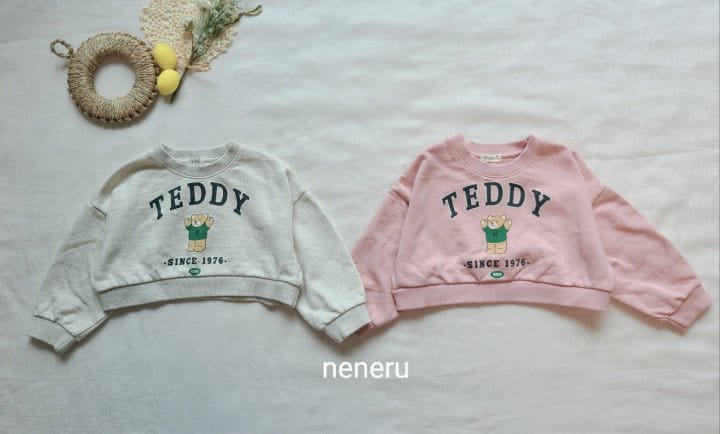 Neneru - Korean Children Fashion - #Kfashion4kids - Crop Bear Sweatshirt - 12