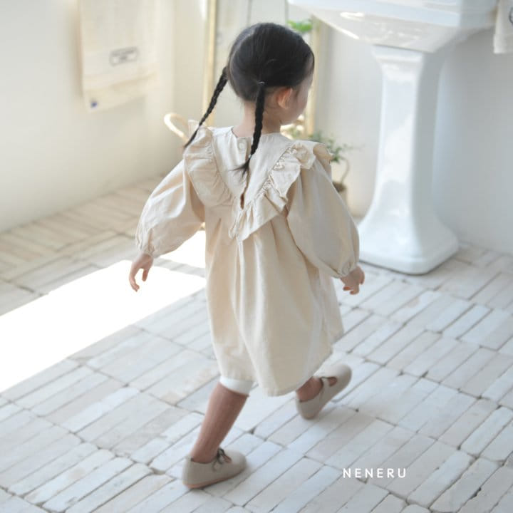 Neneru - Korean Children Fashion - #Kfashion4kids - Olive One-piece - 3