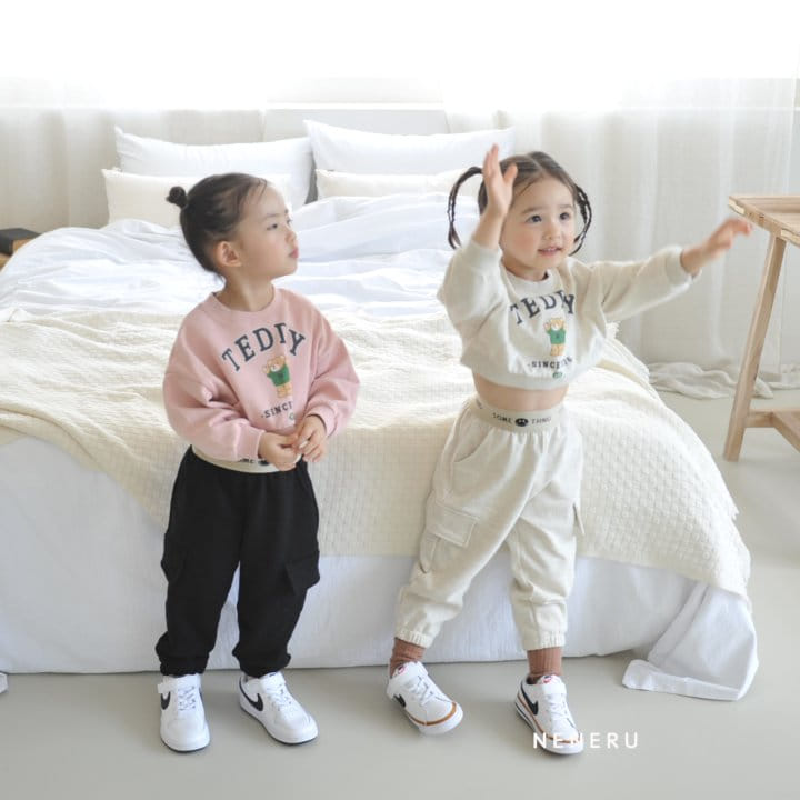Neneru - Korean Children Fashion - #childofig - Crop Bear Sweatshirt - 3