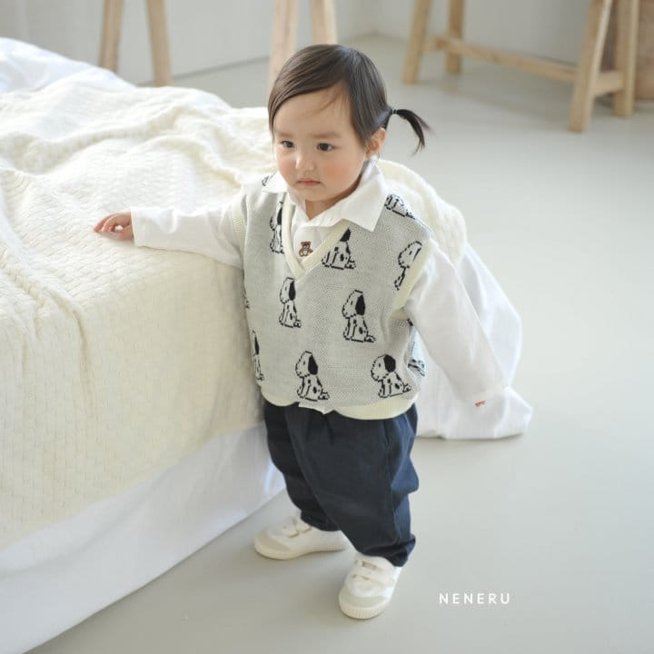 Neneru - Korean Children Fashion - #childrensboutique - Dalmasian Knit Vest Kids - 12
